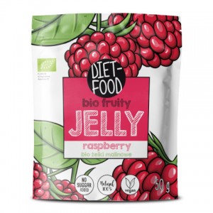 Aviečių skonio vaisių bio želė Diet food, 50 g
